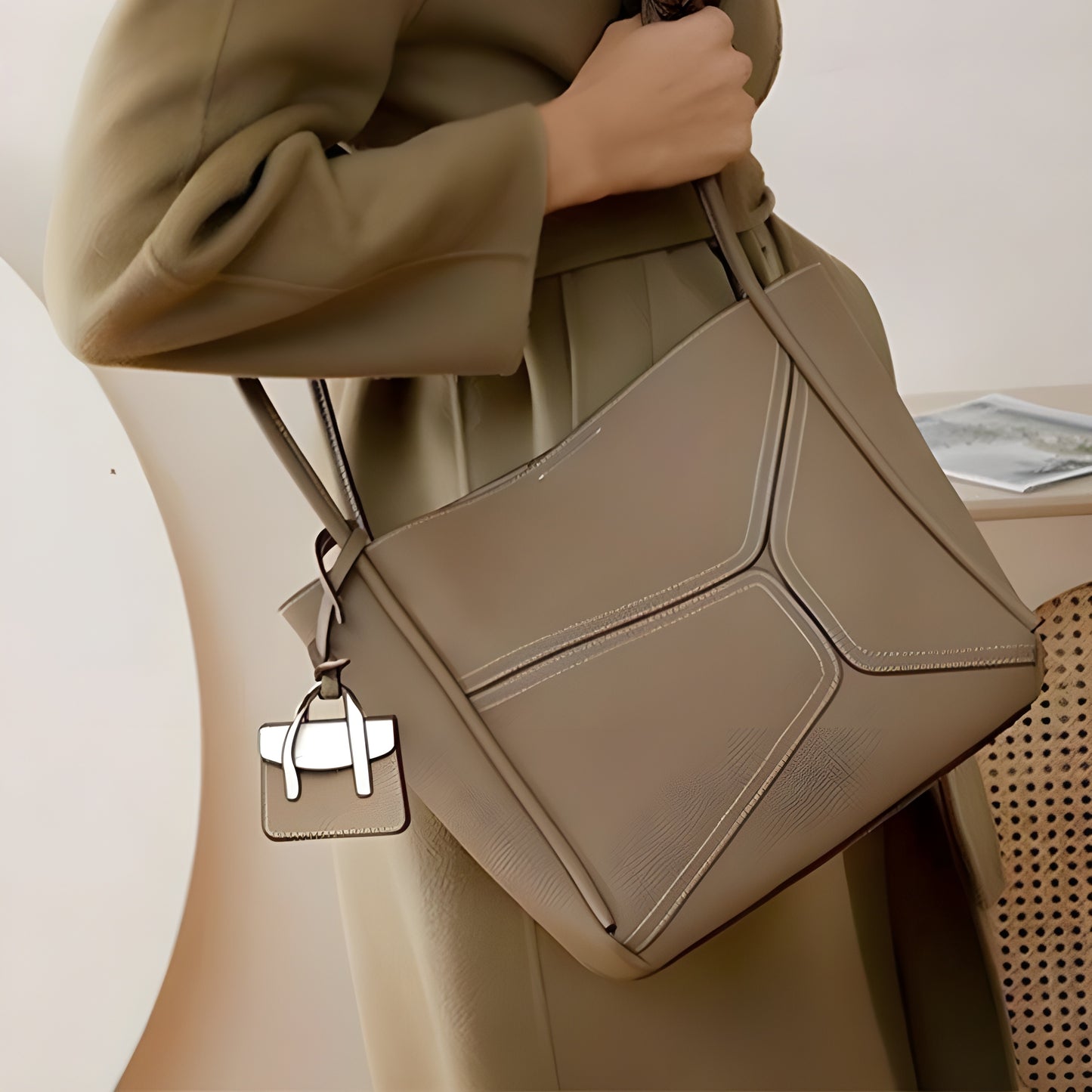 Aicha™ | Luxe Vegan Leren Tote Bag