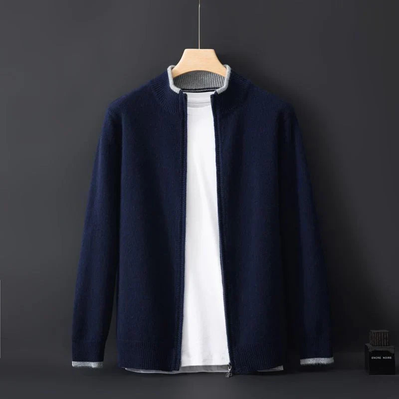 Jerome™ | Luxe Cashmere Jas met Rits