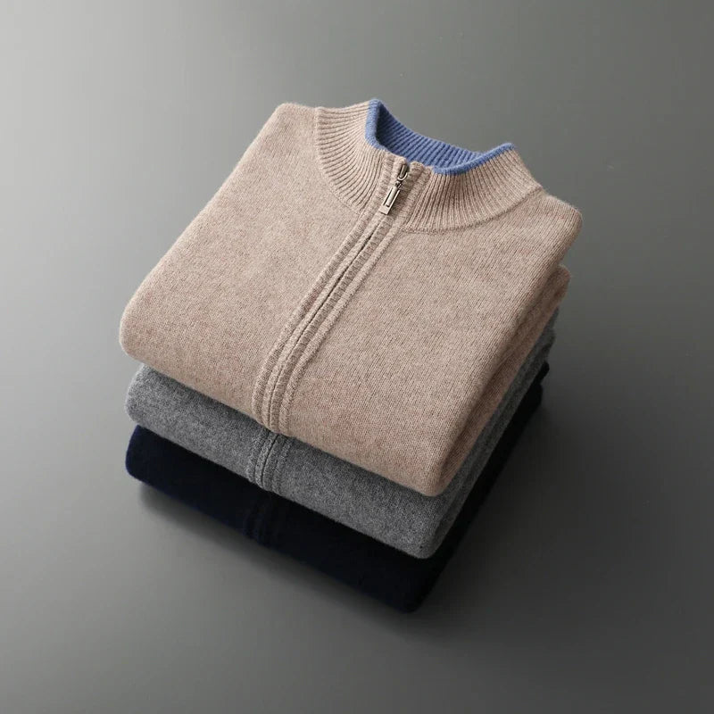 Jerome™ | Luxe Cashmere Jas met Rits
