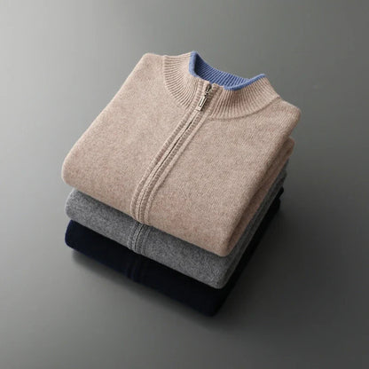 Jerome™ | Luxe Cashmere Jas met Rits
