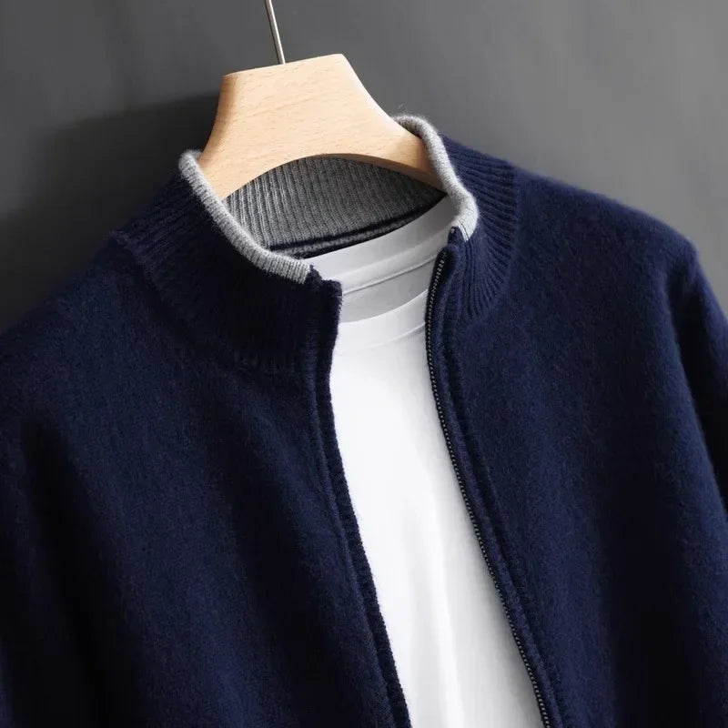 Jerome™ | Luxe Cashmere Jas met Rits