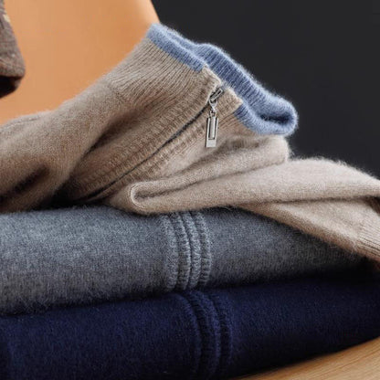 Jerome™ | Luxe Cashmere Jas met Rits